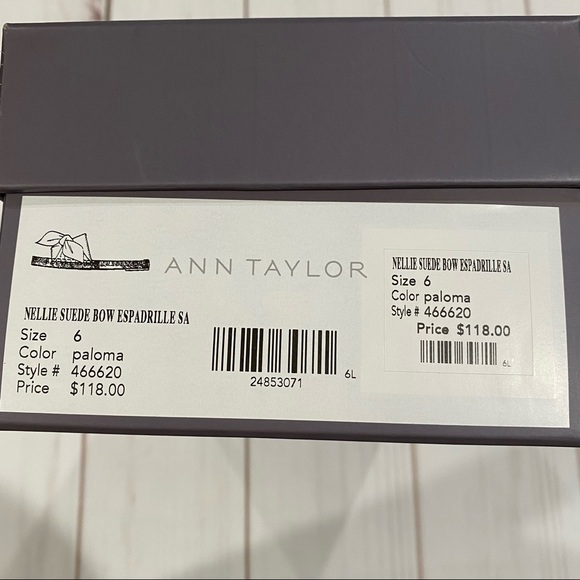 Ann Taylor Nellie Suede Bow Espadrille Sandals (6) - Picture 7 of 7